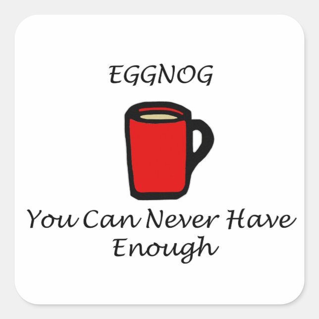 Eggnog Square Sticker (Front)