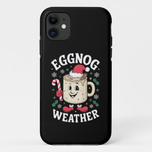 Eggnog Weather Christmas Retro Christmas iPhone 11 Case