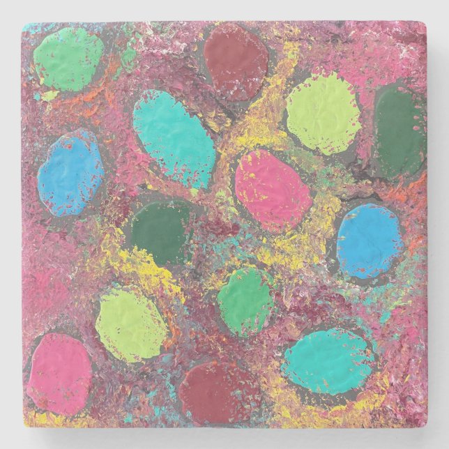 Eggnostic Stone Coaster (Front)