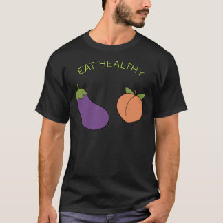 Eggplant and Peach T-Shirt Copy Copy