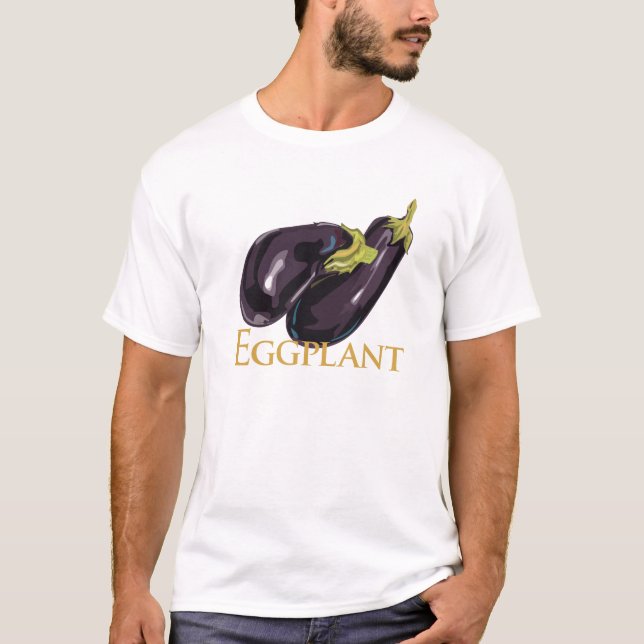 Eggplant Aubergine T-Shirt (Front)
