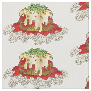 Eggplant Aubgergine Parm Parmesan Italian Food Fabric