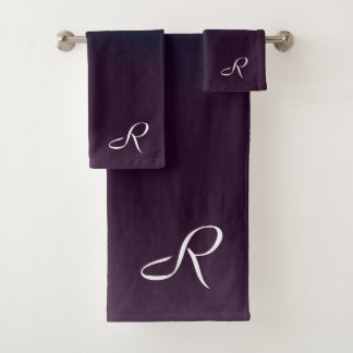 Eggplant Bath Towel Set