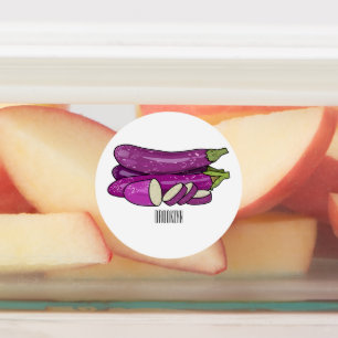 Eggplant cartoon illustration