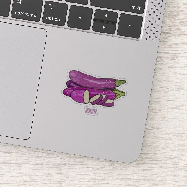 Eggplant cartoon illustration (Detail)