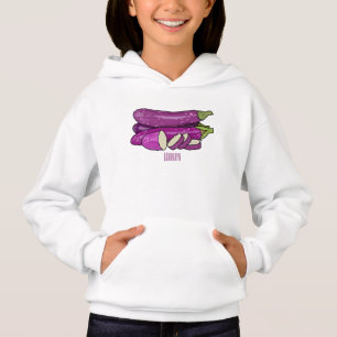 Eggplant cartoon illustration