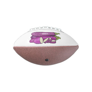 Eggplant cartoon illustration football