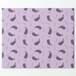 eggplant christmas wrapping paper<br><div class="desc">eggplant Christmas paper</div>