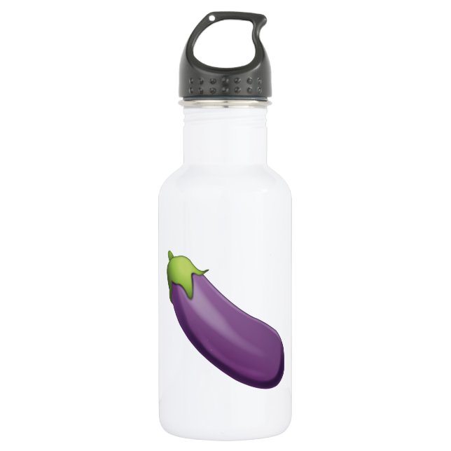 Eggplant - Emoji 532 Ml Water Bottle (Front)