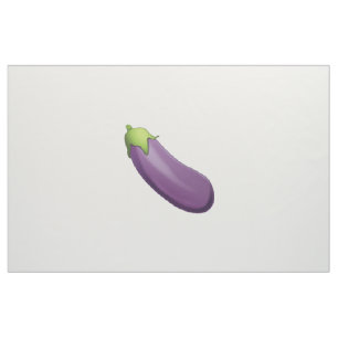 Eggplant - Emoji Fabric