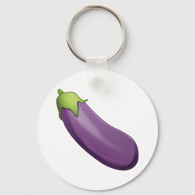 Eggplant - Emoji Key Ring (Front)