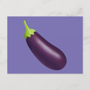 Eggplant Emoji Postcard