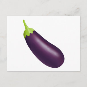 Eggplant Emoji Postcard