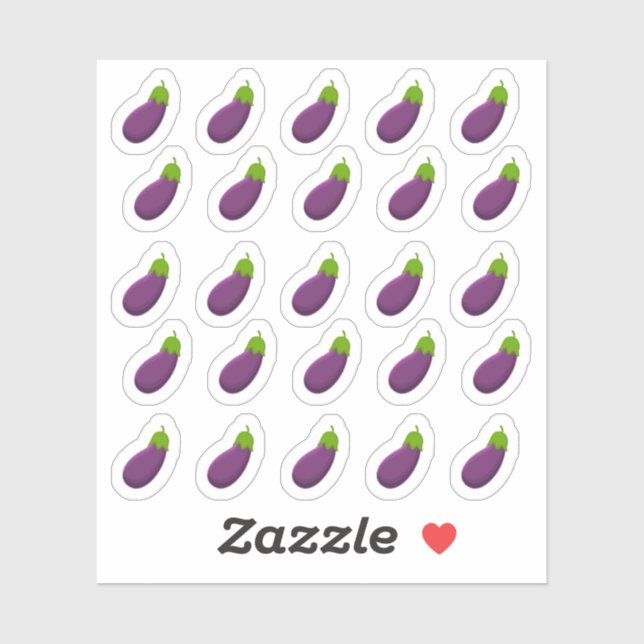 Eggplant Fruit Veggie Decorative Food Bujo Planner (Sheet)