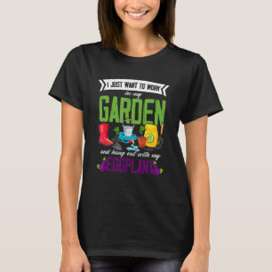 Eggplant Gardening Garden Gardener Plant Vegetable T-Shirt