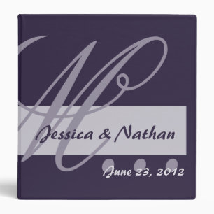 EGGPLANT & LAVENDER Wedding Photo Planner Binder
