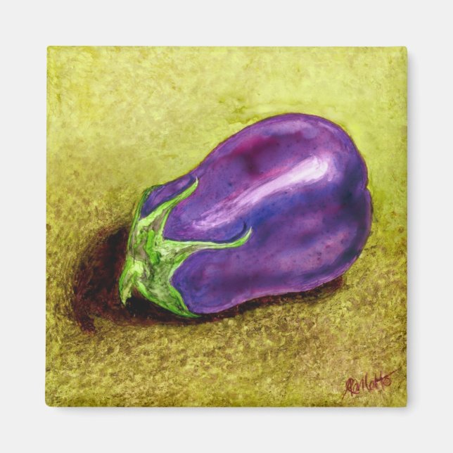 Eggplant Magnet (Front)