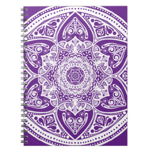 Eggplant Mandala Notebook