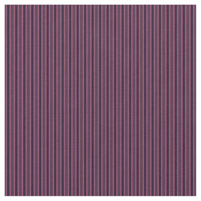 Eggplant & Mauve Vertical Stripes Fabric (Close Up)
