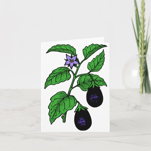 Eggplant Note Cards (Front)