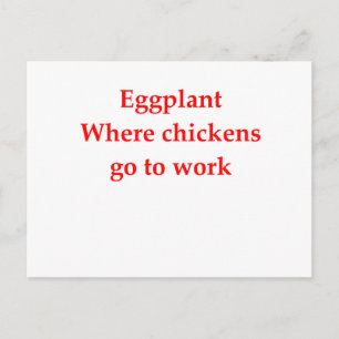 eggplant postcard