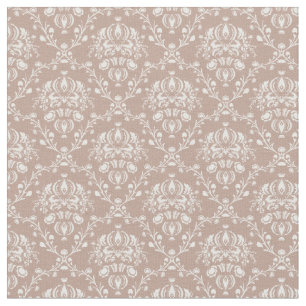 Eggplant Purple Damask Fabric