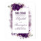 Eggplant Purple Floral Wedding Welcome Sign