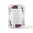 Eggplant Purple Plum Ivory White Seating Chart    