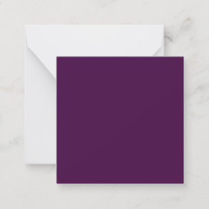 Eggplant Purple Solid Color Card