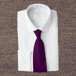 Eggplant Purple Solid Color Tie<br><div class="desc">Eggplant Purple Solid Color</div>