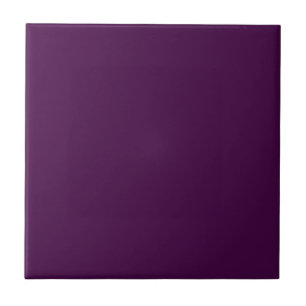 Eggplant Purple Solid Colour Ceramic Tile