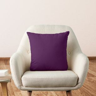 Eggplant Purple Solid Colour Cushion