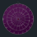 Eggplant Purple Solid Colour Dartboard<br><div class="desc">Eggplant Purple Solid Colour</div>