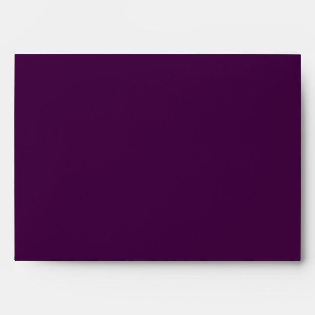 Eggplant Purple Solid Colour Envelope (Front)