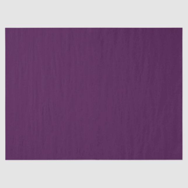 Eggplant Purple Solid Colour Tissue Paper (Front)