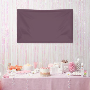 Eggplant Solid Color Banner
