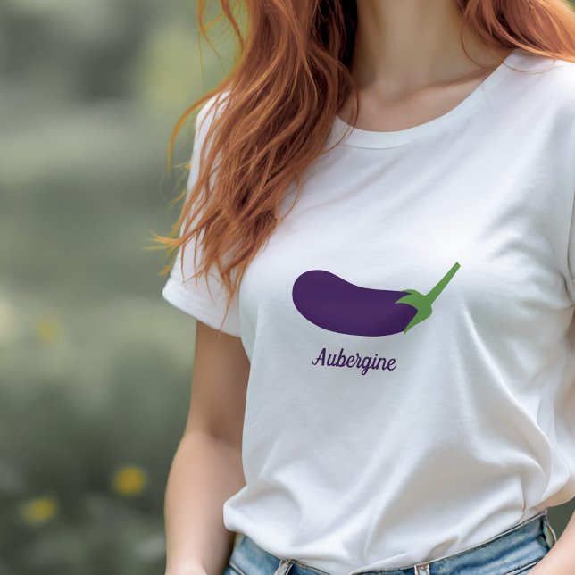 Eggplant T-Shirt (Eggplant Woman T-Shirt)