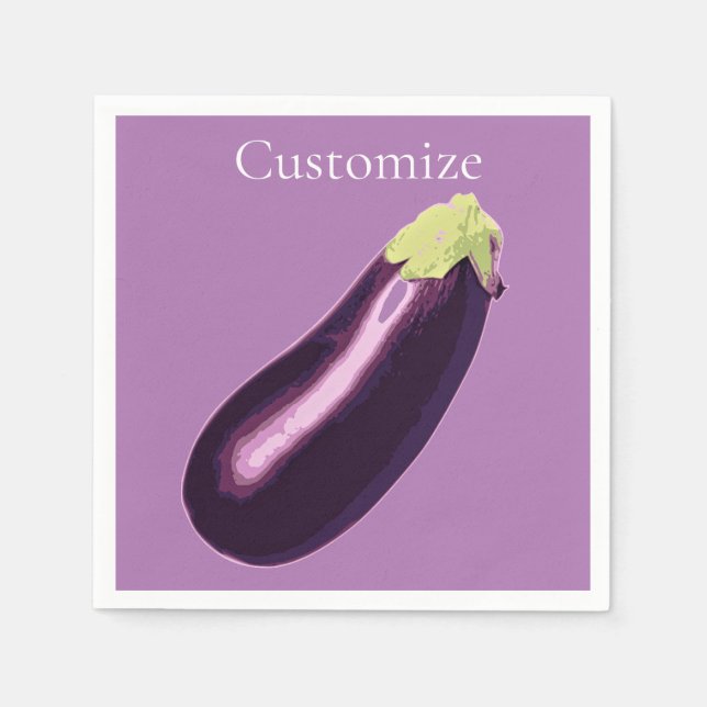 Eggplant Thunder_Cove  Napkin (Front)