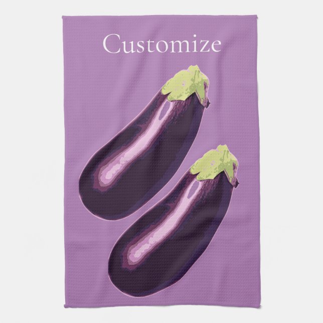 Eggplant Thunder_Cove  Tea Towel (Vertical)