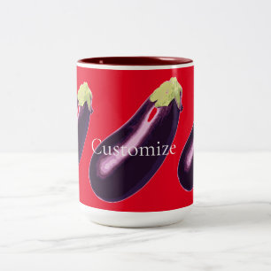 Eggplant Thunder_Cove  Two-Tone Coffee Mug