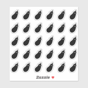 Eggplant Wedding Place Card Food Meal Menu Choice