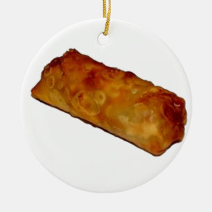 Eggroll Ceramic Ornament