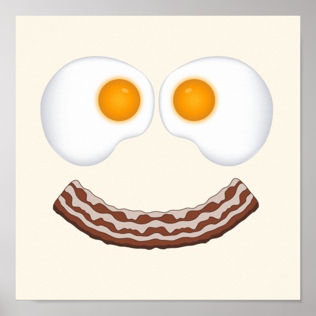 Eggs and Bacon Grin Poster (Front)