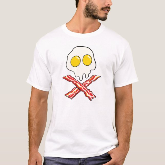 Eggs and Bacon Skull T-Shirt (Front)
