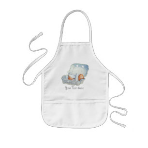 Eggs and broken eggshell in egg box still life art kids apron