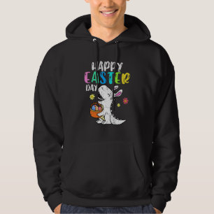 Eggs Basket Bunny Rex Dinosaur Happy Easter Day Bo Hoodie