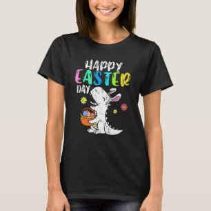 Eggs Basket Bunny Rex Dinosaur Happy Easter Day Bo T-Shirt