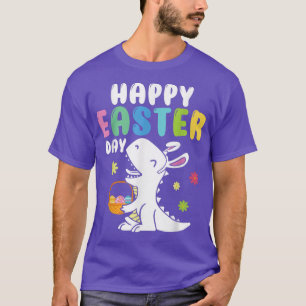Eggs Basket Bunny T Re Dinosaur Happy Easter Day 4 T-Shirt