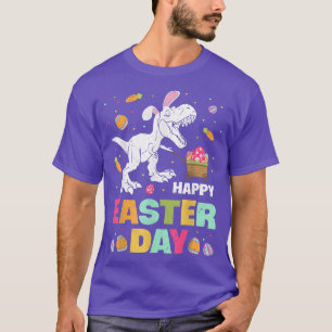 Eggs Basket Bunny T Re Dinosaur Happy Easter Day   T-Shirt