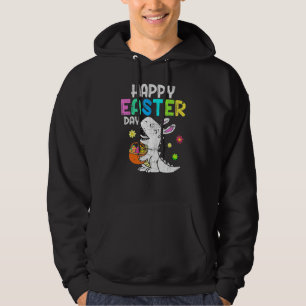 Eggs Basket Bunny T Rex Dinosaur Happy Easter Day Hoodie